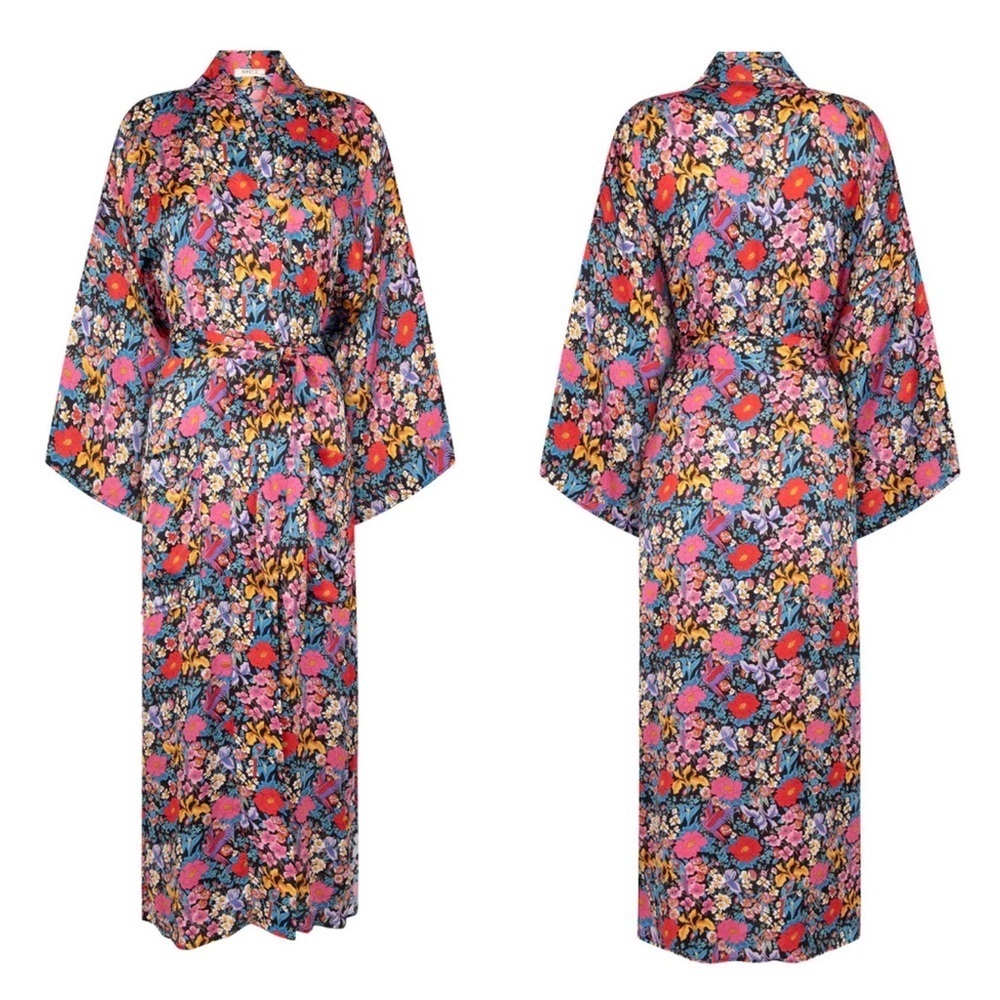 Nwt Spell & The Gypsy X Revolve Last Drinks Floral Maxi Robe M/L - Picture 6 of 7